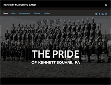 Tablet Screenshot of kennettmarchingband.com